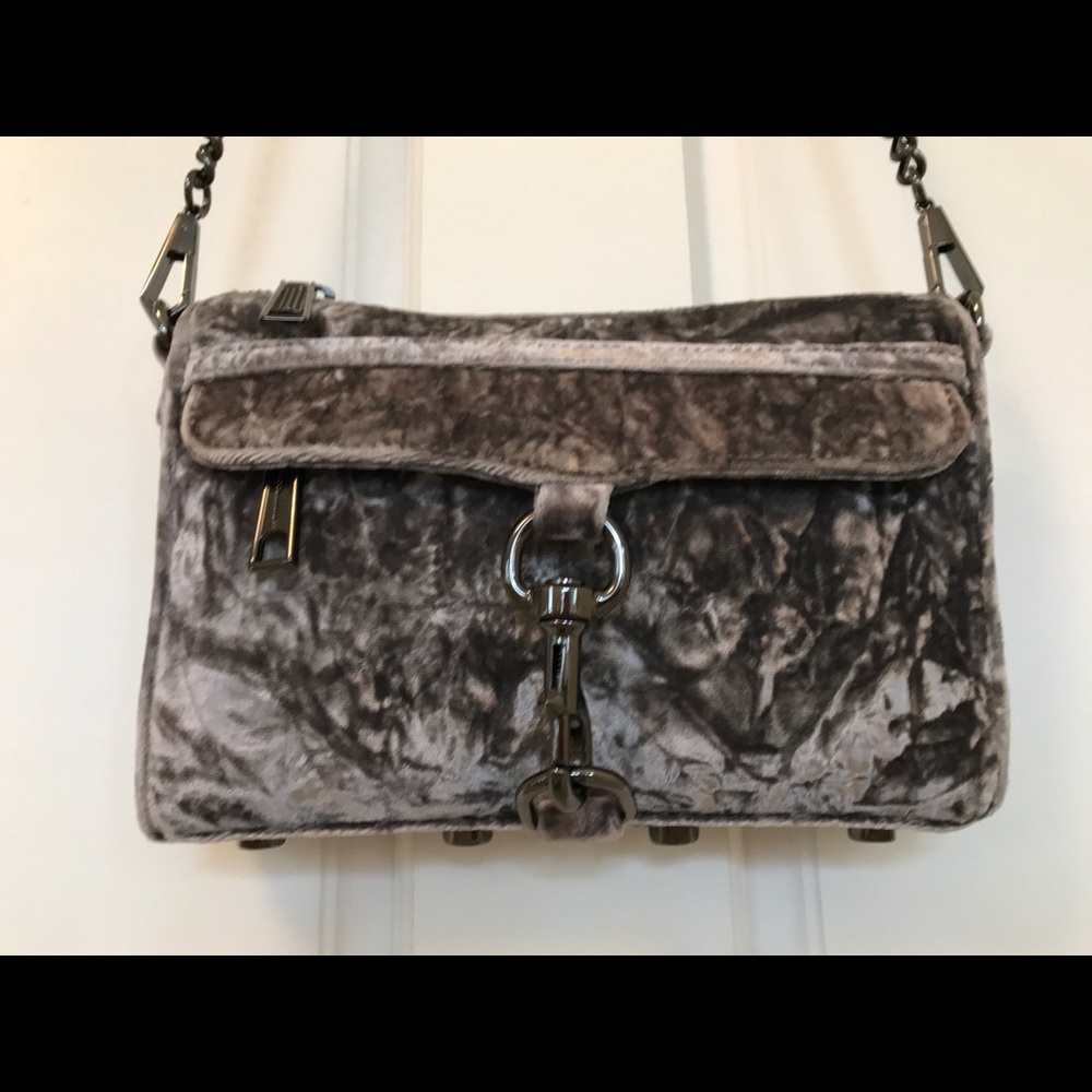 Rebecca Minkoff Crushed Velvet Crossbody Handbag NWOT